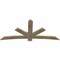 Ekena Millwork Alberta Rough Sawn Timber Gable Bracket, Douglas Fir, 84"W x 38"H x 2"D x 6"F, 11/12 Pitch GBW084X38X0206ALB00RDF - alternate 2